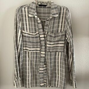 Knot Sisters Striped Button Down
